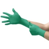 Ansell TouchNTuff Einweg-Nitrilhandschuhe, puderfreier Untersuchungshandschuh, chemikalienbeständig, lebensmittelecht, mechanischer Schutz, latexfreies PPE, grün, Größe M, 20 Stück, 92-600, 92600VP