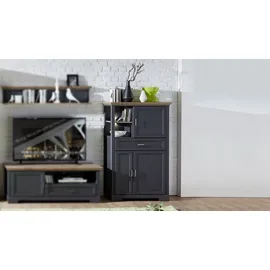 Innostyle Highboard Jasmin 93 x 150 cm Grau