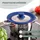 bremermann Universal-Glasdeckel Silikonrand, 16/18/20 cm, klein Blau,
