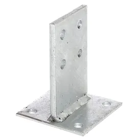 GAH Alberts T-Pfostenträger 130 x 100 mm Silber/Stahl