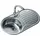 Teka DR 80 1C 1E oval rechts Auflagespüle Edelstahl Handbetätigung 840 x 500 mm