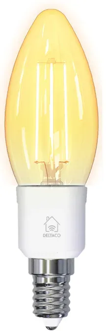 Deltaco Smart Home LED-lampe Filament E14 WiFI 4.5W