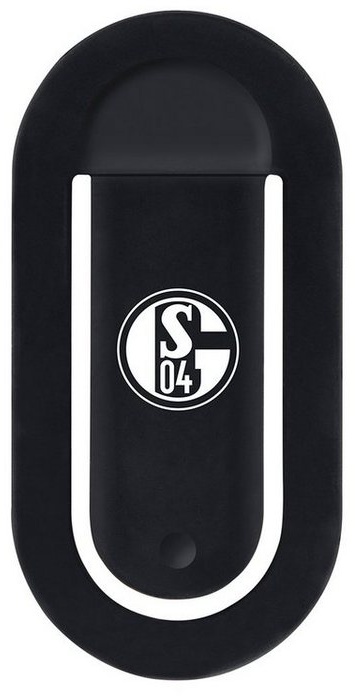 Schalke 04 Handy-Halterung, (flapgrip mit FC Schalke 04-Logo Handy Halterung Smartphone Halter Auto Universal Lüftungsgitter) schwarz