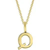 Kettenanhänger ONE ELEMENT "Buchstaben Anhänger aus 333 Gelbgold", gold, Schmuckanhänger, Damen, Buchstabe Q, A, Gelbgold 333 Gold, Gelbgold 333, Gold, Kettenanhänger, das perfekte Geburtstagsgeschenk für Frau und Mann