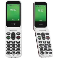 Doro Leva E22 4G Klapphandy für Senioren inklusive Ladestation Rot/Weiß