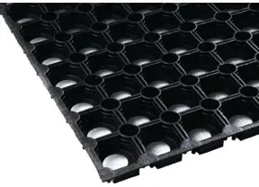 Gum.Ringmatte B.1m L.1,5m D.22mm schwarz NR/SBR o.Gewebeeinlage
