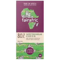 Fairafric Zartbitterschokolade & Fleur de Sel 80% Kakao bio