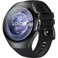 Huawei Watch 5 46 mm schwarzes Flourelastomerarmband 