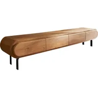 DeLife Lowboard Sohara 175 cm Akazie Natur 4 Türen