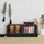 Relaxdays Schreibtischorganizer Holz 35 cm x 12,5 cm x 31 cm Anthrazit 2 St.