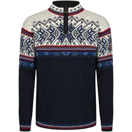 Dale of Norway Vail Masc Sweater Midnightnavy / Redrose / Offwhite XL