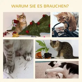 PawHut Kratzbaum Deckenhoch 202-242 cm grün+gelb