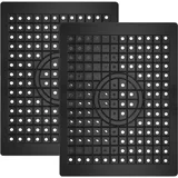 Spülbeckeneinlage Gummi, 2 Stück 31.4 x 26.1cm Sink Mat Spülmatte für Spülbecken Einlage Matte, Küchenspülenschutz für Spülbecken Schützt die Oberfläche der Spüle und das Geschirr (Quadratisch)