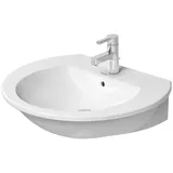 Duravit Darling New 65 cm Weiß mit Überlauf 1 Hahnloch WonderGliss