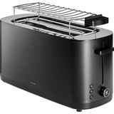 Zwilling Toaster Enfinigy, Schwarz, Metall, Brötchenaufsatz, Auftaufunktion, Aufwärmfunktion, Bagel-Funktion, Küchengeräte, Toaster