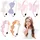 luxuskollektion Glitzer Haarreifen Schleifen Stirnbänder Mädchen Accessoires 6 Stück