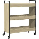 vidaXL Küchenwagen Sonoma-Eiche 70x30x82 cm Holzwerkstoff