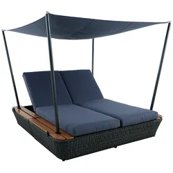 MWH Islo Daybed mit Dach Aluminium/Geflecht Iron grey - Iron Grey