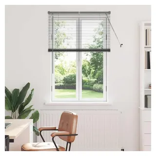 vidaXL Balkenjalousie 130 x 95 cm Dunkelgrau