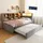 XDOVET Schlafsofa(Dunkelgrau)Ausziehbett,ausgestattet mit LED Leuchten,Steckdosen und vielen Ablagefächern,Polsterbett,Multifunktionsschlafsofa,Einzelbett