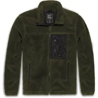 Vintage Industries Kodi Sherpa Fleece Jacke, grün, Größe XL