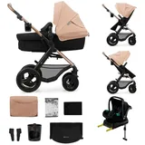 Kinderkraft MOOV 2 4-in-1 AIR 27 kg mit Luftreifen, Beige