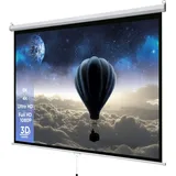 Celexon basic line Rolloleinwand (schwarze Rückseite) weiß