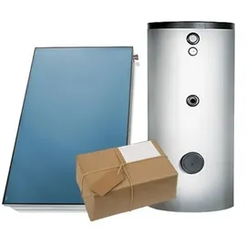 TWL Technologie Solar Paket Flachkollektor FK200-2 4,68m2 Wärmepumpenspeicher 300 l Flachdach