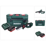 Metabo MS 18 LTX 15 Akku Gehölzsäge 18 V 15 cm 5 m/s + 1x Akku 5,5 Ah + Ladegerät + metaBOX