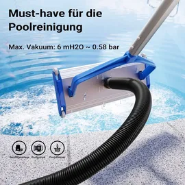 teichtip Poolschlauch schwarz 6 m