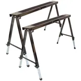 Lemodo Unterstellbock Arbeitsböcke höhenverstellbar, 2er Set, 150 kg max. Belastbarkeit, (4-St), Arbeitsbock, 150kg, 2er Set schwarz