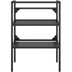 vidaXL Badezimmer Waschtischgestell Schwarz 59x38x83 cm Eisen