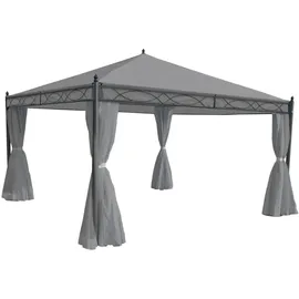 MCW Seitenwand für Pergola Calpe 4 Stück 4 x 4 m Hellgrau