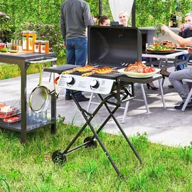 Outsunny Gasgrill schwarz