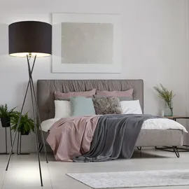 ETC Shop Stehleuchte 3-Bein Stativleuchte 1x E27 schwarz