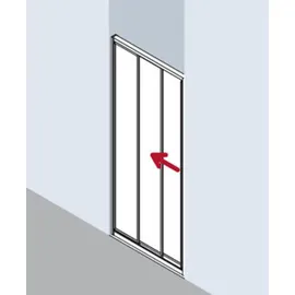 Kermi Nova 2000 Gleittür 3-teilig STD 0900x