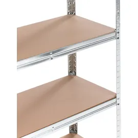 Beliani Garagenregal 2er Set 75 x 30 x 0 cm Silber