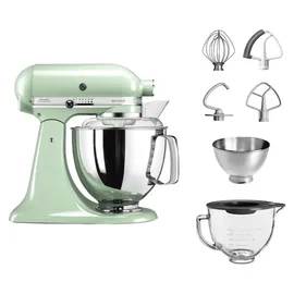 KitchenAid Artisan 5KSM175 Pistazie mit Glasschüssel