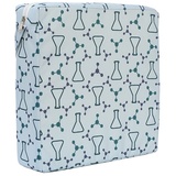 Chickwin Sitzerhöhung Stuhl Kind Baby Tragbar Sitzkissen Tragbares Boostersitze Kleinkind Verstellbar Zerlegbar Esszimmerstuhl Stuhlkissen Sitzerhöhung Kissen (32x32x8cm,Geometrie)