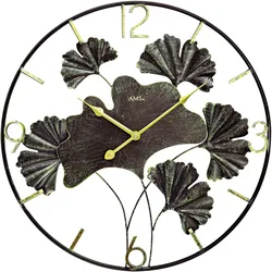 Wanduhr AMS, bunt, Wanduhren, Ø 50cm, Quarzuhr, Metall, Wohnzimmer, Esszimmer, Küche, Arbeitszimmer, Büro