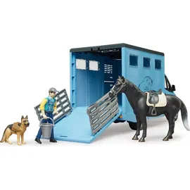 Bruder 02674 Matchbox Sprinter Tiertransporter mit 1 Pferd