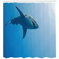 ABAKUHAUS Duschvorhang 175 x 180 cm blau