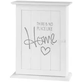 Schlüsselkasten AMICI, weiß, (1 St), Holz mit Aufschrift, mit 6 Haken weiß