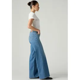 Levi's Weite Jeans "Jeans 318 SHAPING", Damen, Gr. 30, Länge 34, cool satisfaction, Denim/Jeans, Obermaterial: 74% Baumwolle, 24% Polyester, 2% Elasthan, weit knöchellang, Jeans, im Five-Pocket Style, Topseller
