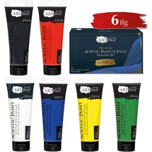 Artina Acrylfarbe Set 6 720 ml Weiß/Mehrfarbig
