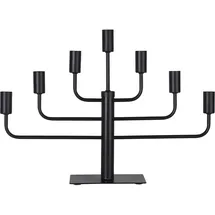 Star Trading Star Trading, Kerzenständer, Schwarzer Kerzenleuchter,Pix' aus Metall, 7-armig, E14, Netzbetrieb