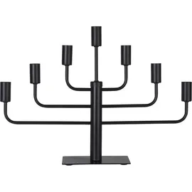 Star Trading Star Trading, Kerzenständer, Schwarzer Kerzenleuchter,Pix' aus Metall, 7-armig, E14, Netzbetrieb