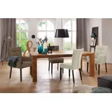 Home affaire Esszimmerstuhl Queen (Set, 2 St), Polsterstuhl mit Knopfheftung, 2er, 4er oder 6er Set weiß
