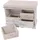 Mendler Garderobe mit Sitzbank 42x62x33cm weiß