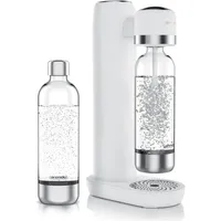 Arendo Wassersprudler Soda Maker weiß + 2x 1000 ml Flaschen
